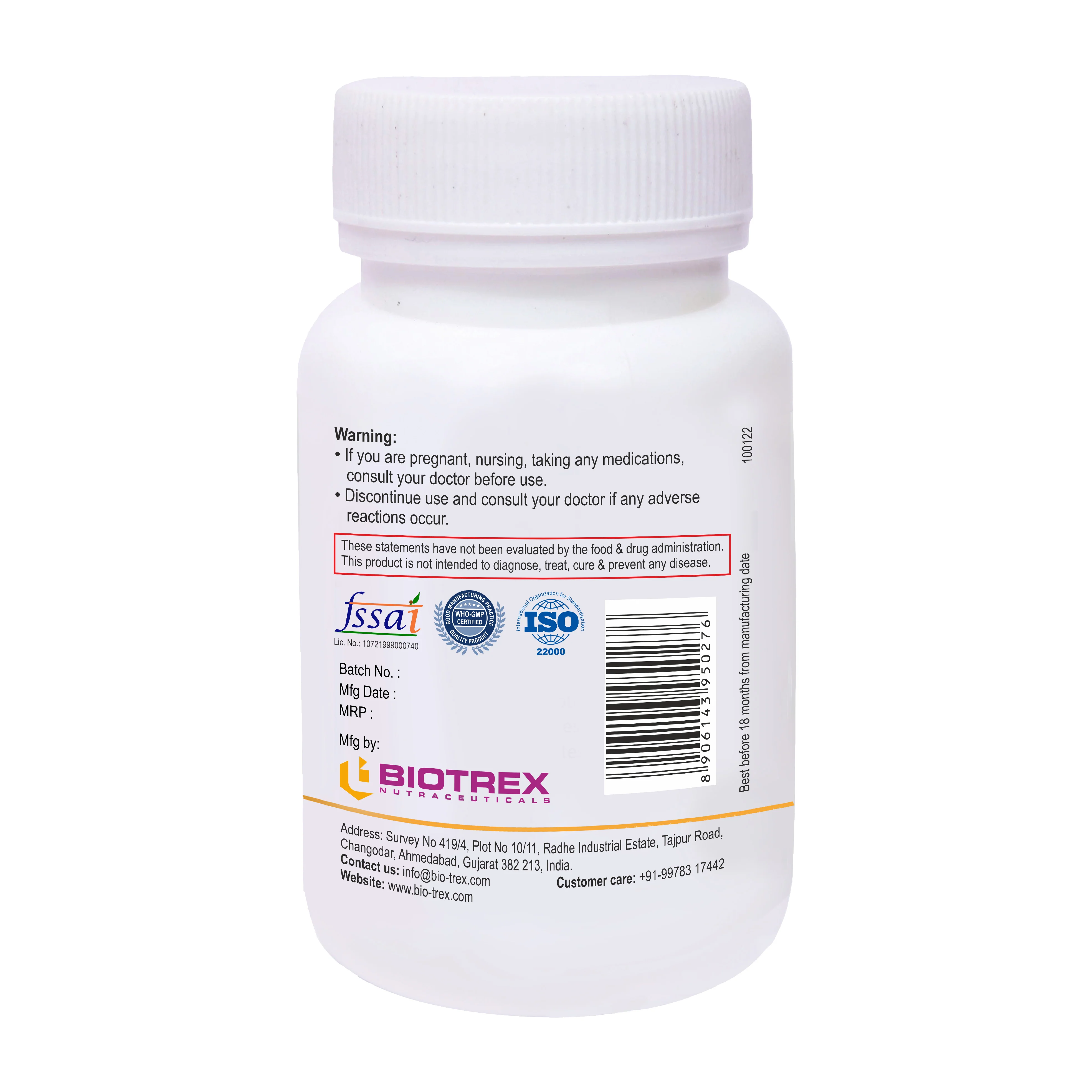 Biotrex Beta Carotene 25000IU - 60 Capsules - Image 3