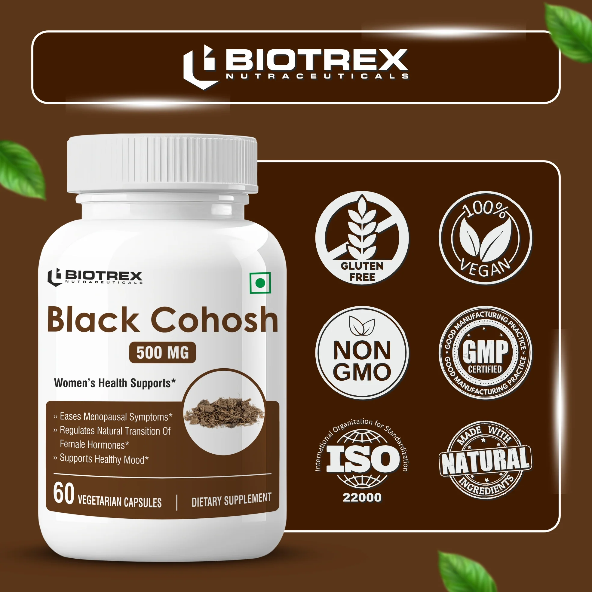Biotrex Black Cohosh 500mg - 60 Capsules - Image 5