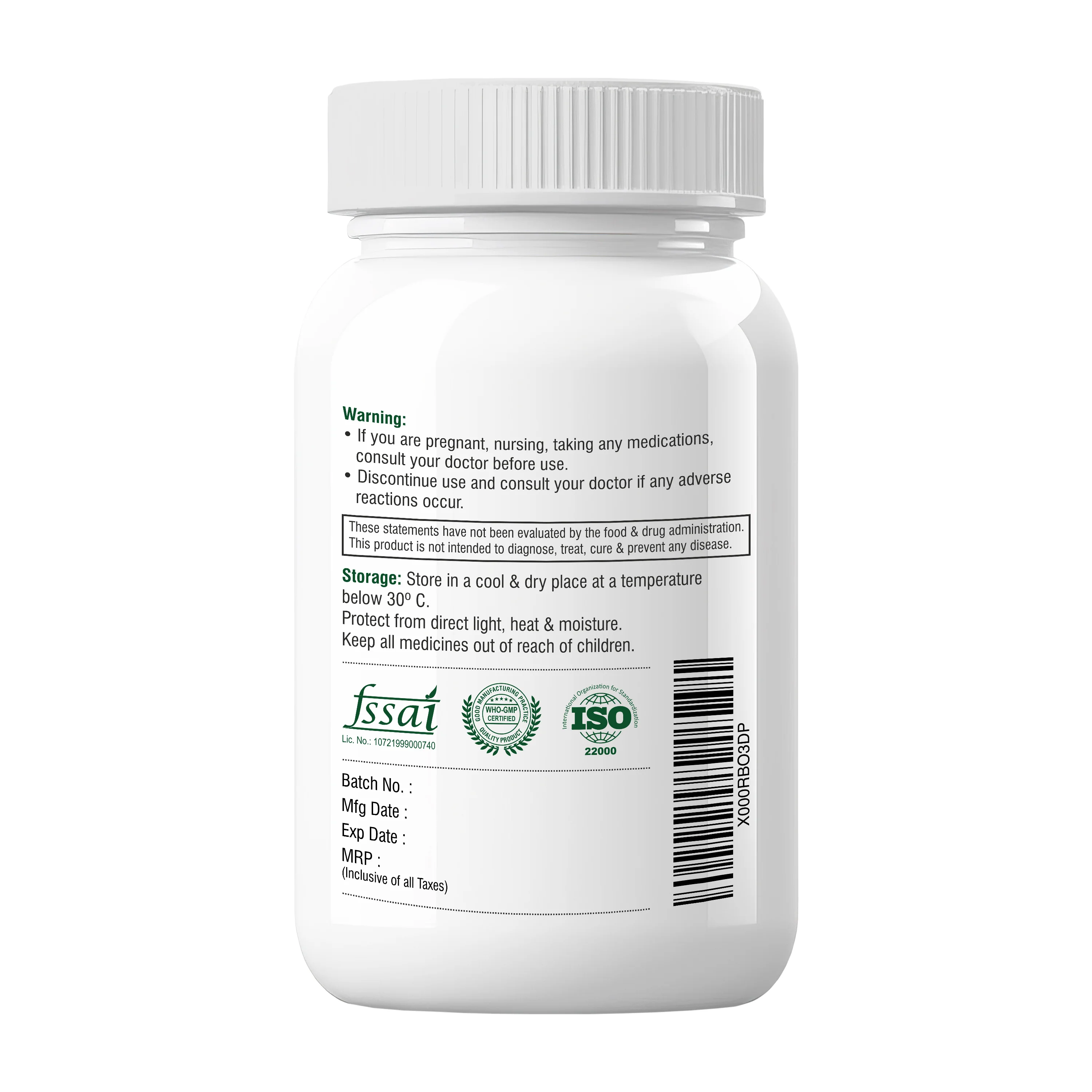 Biotrex Carica Papaya 500mg - 60 Capsules - Image 3