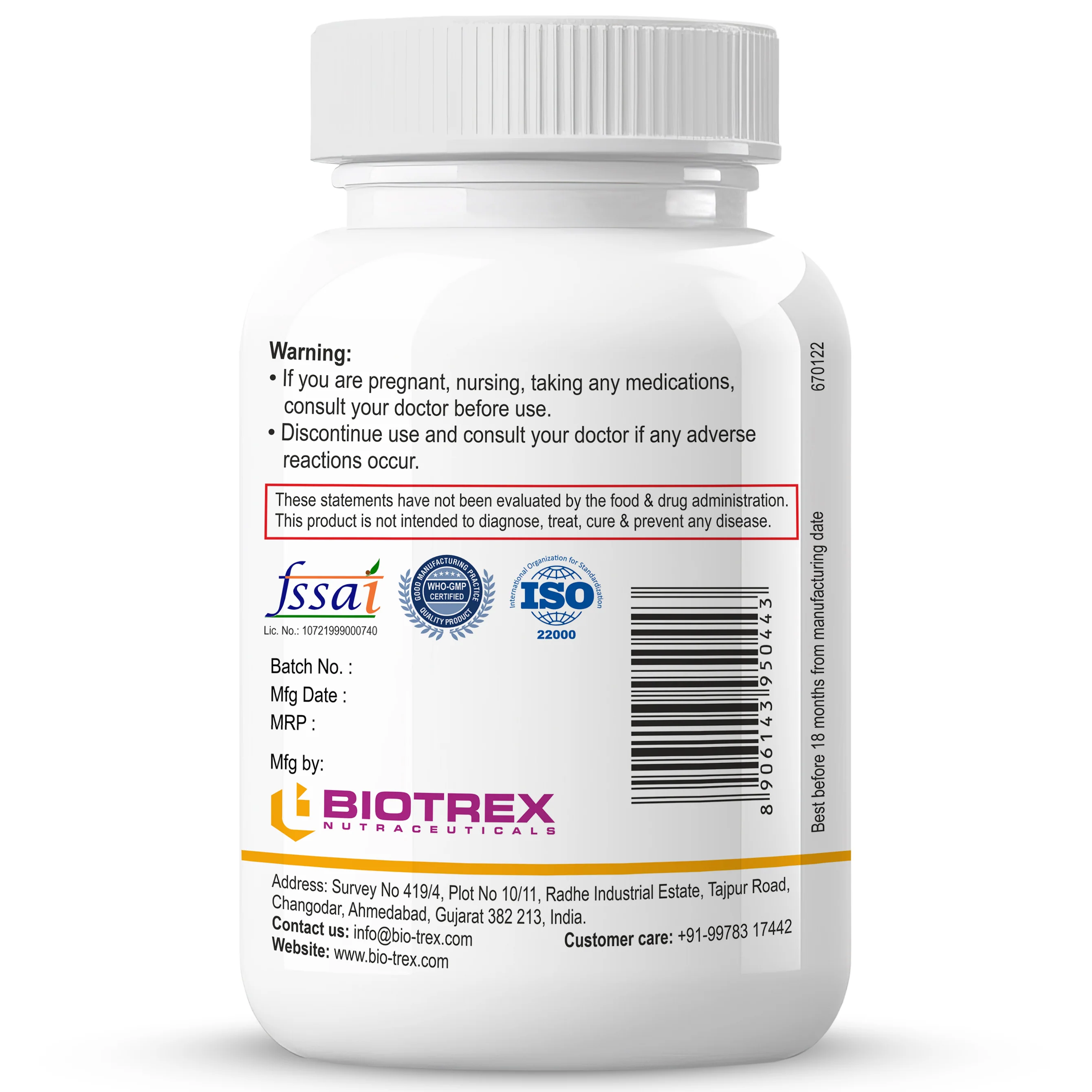 Biotrex Glycine Amino Acid - 60 Capsules - Image 8
