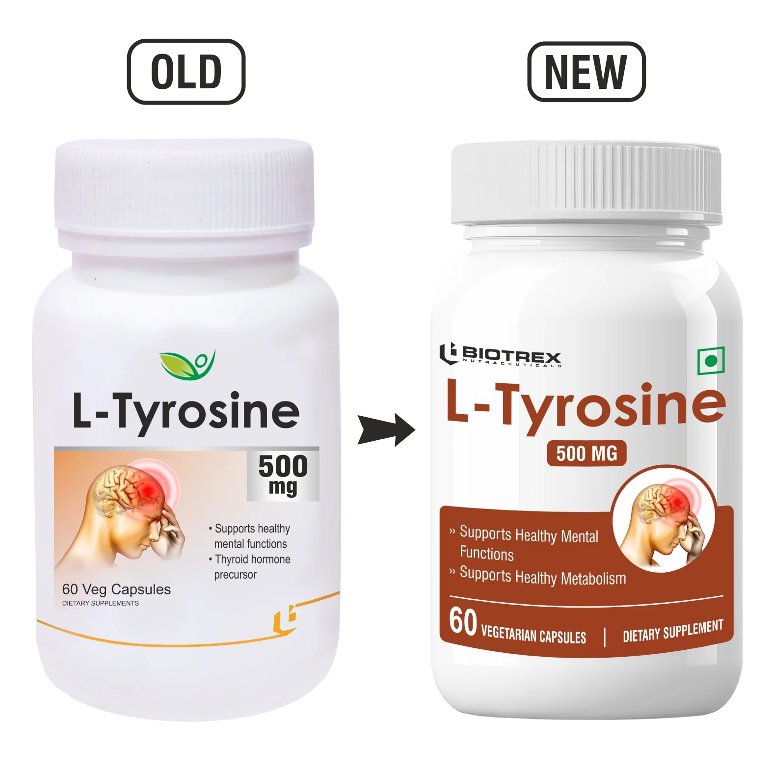 Biotrex L-Tyrosine 500mg - 60 Capsules - Image 10