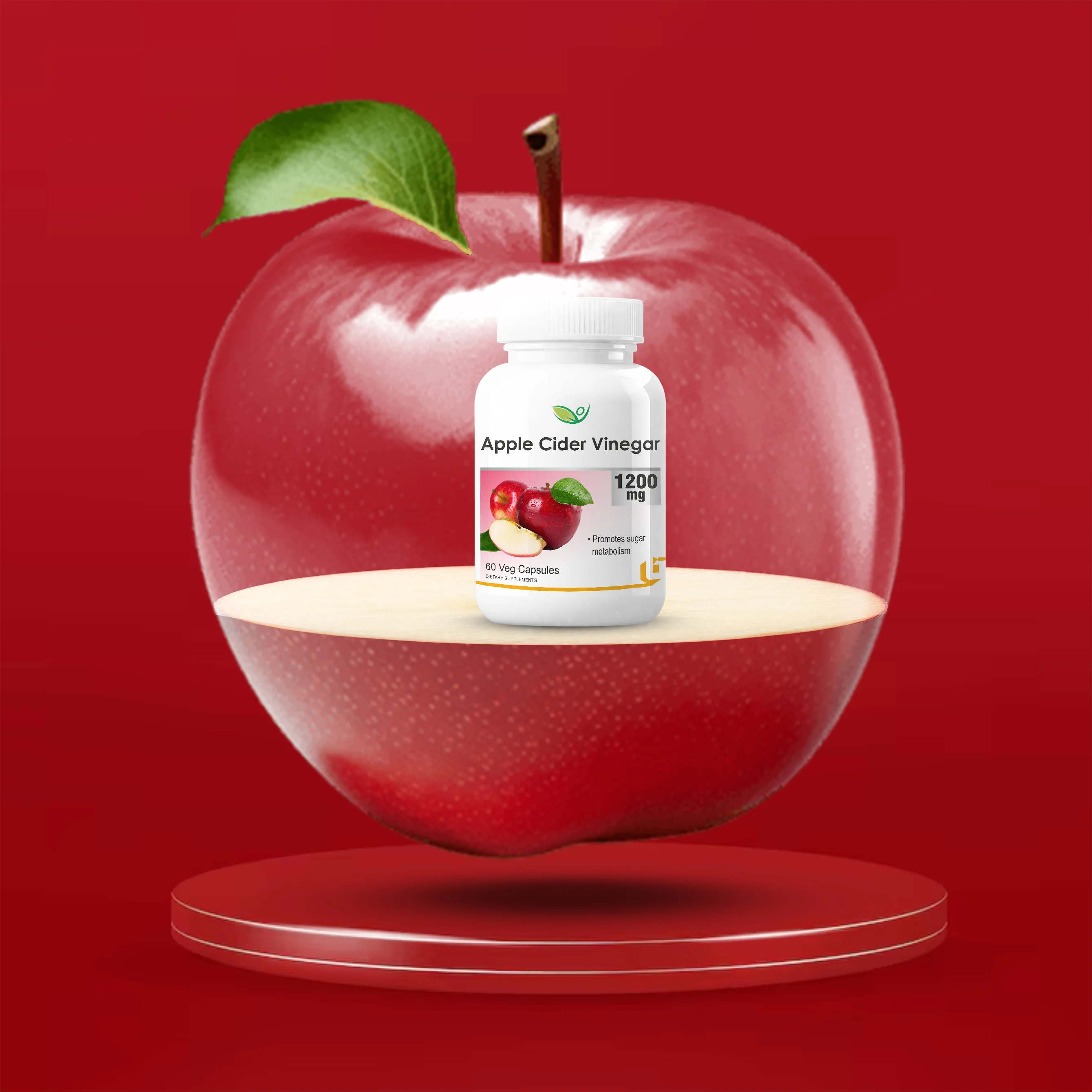 Biotrex Apple Cider Vinegar 1200mg Supplement - 60 Capsules - Image 4