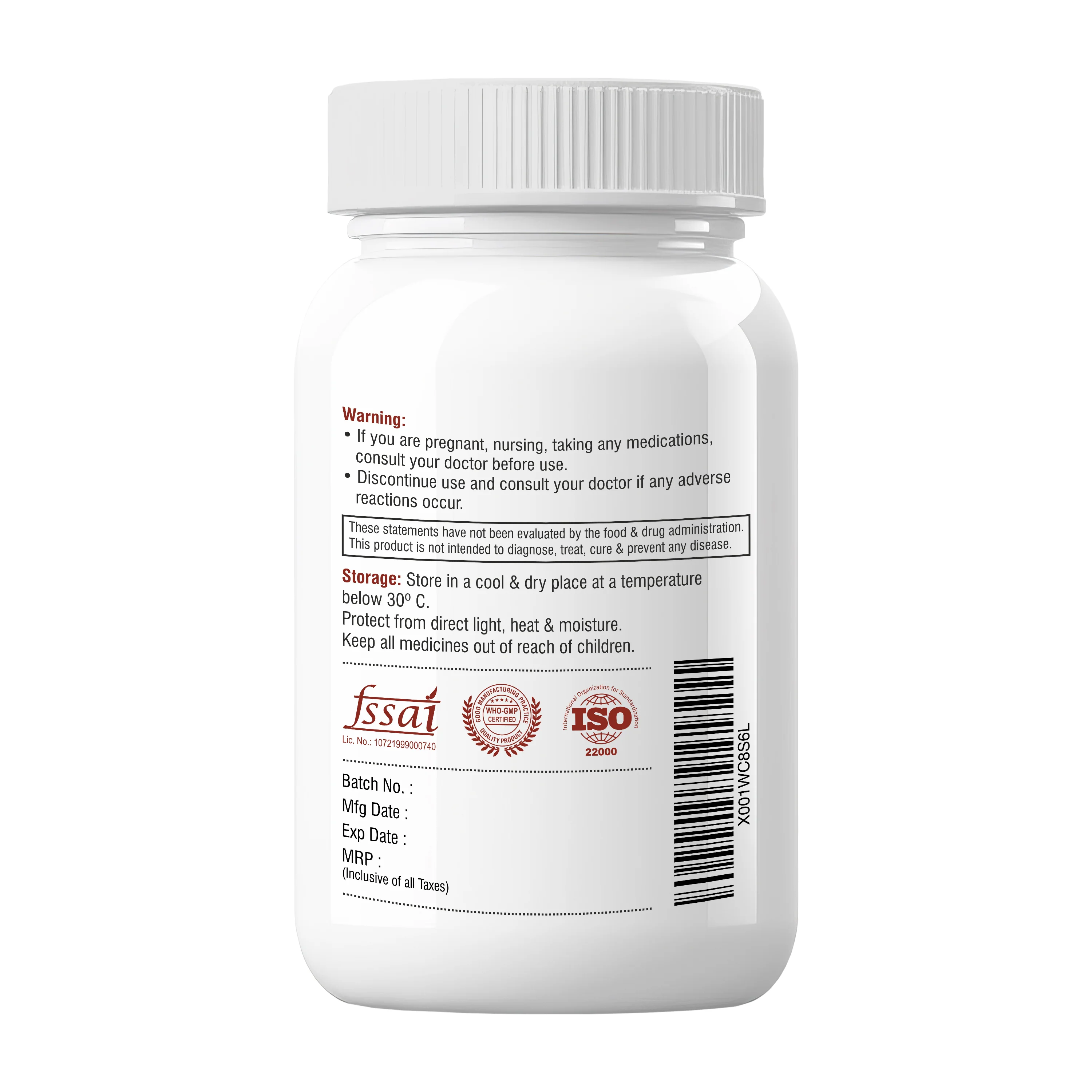 Biotrex Bio Pqq 20mg With Calcium Supplement - 60 Veg Capsules, pqq as (pyrroloquinoline Quinone disodium salt) - Image 3