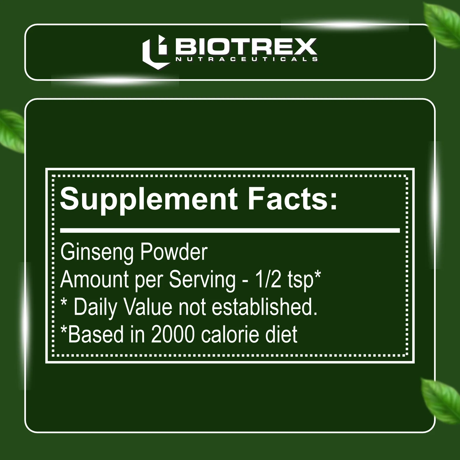Biotrex Ginseng Herbal Powder - 200 G - Image 2