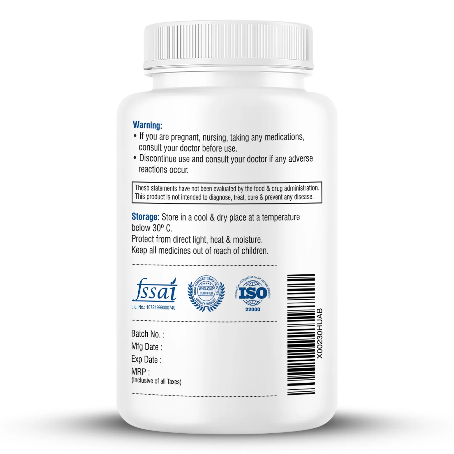 Biotrex L-Arginine 1000mg Supplement, Nitric Oxide Production & Muscle Growth - 120 Tablets - Image 8