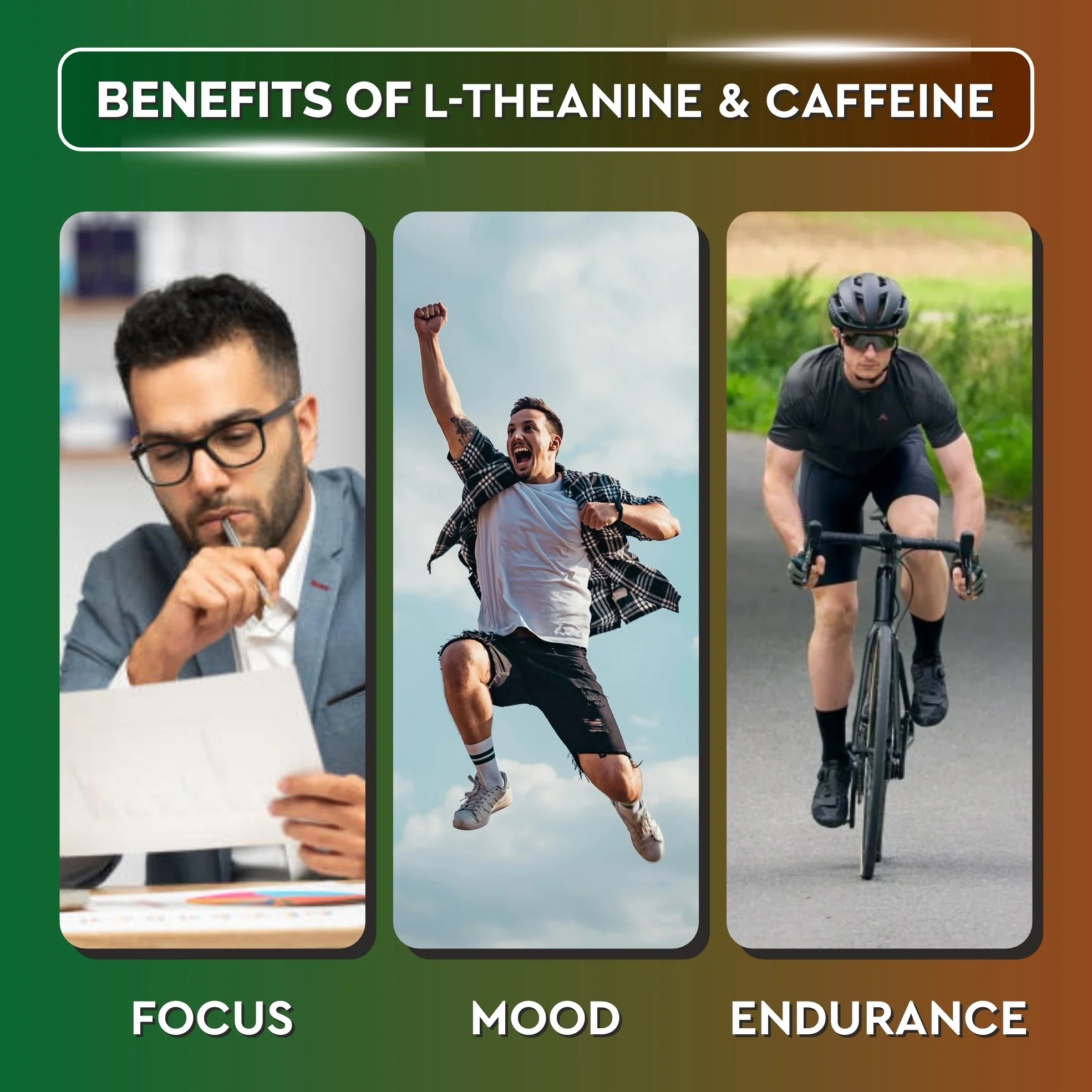 Biotrex Nutraceuticals L-Theanine 200mg Caffeine 100mg Supplement helps to improve Exercise Performance & supports Energy Management - 60 Veg Capsules - Image 3
