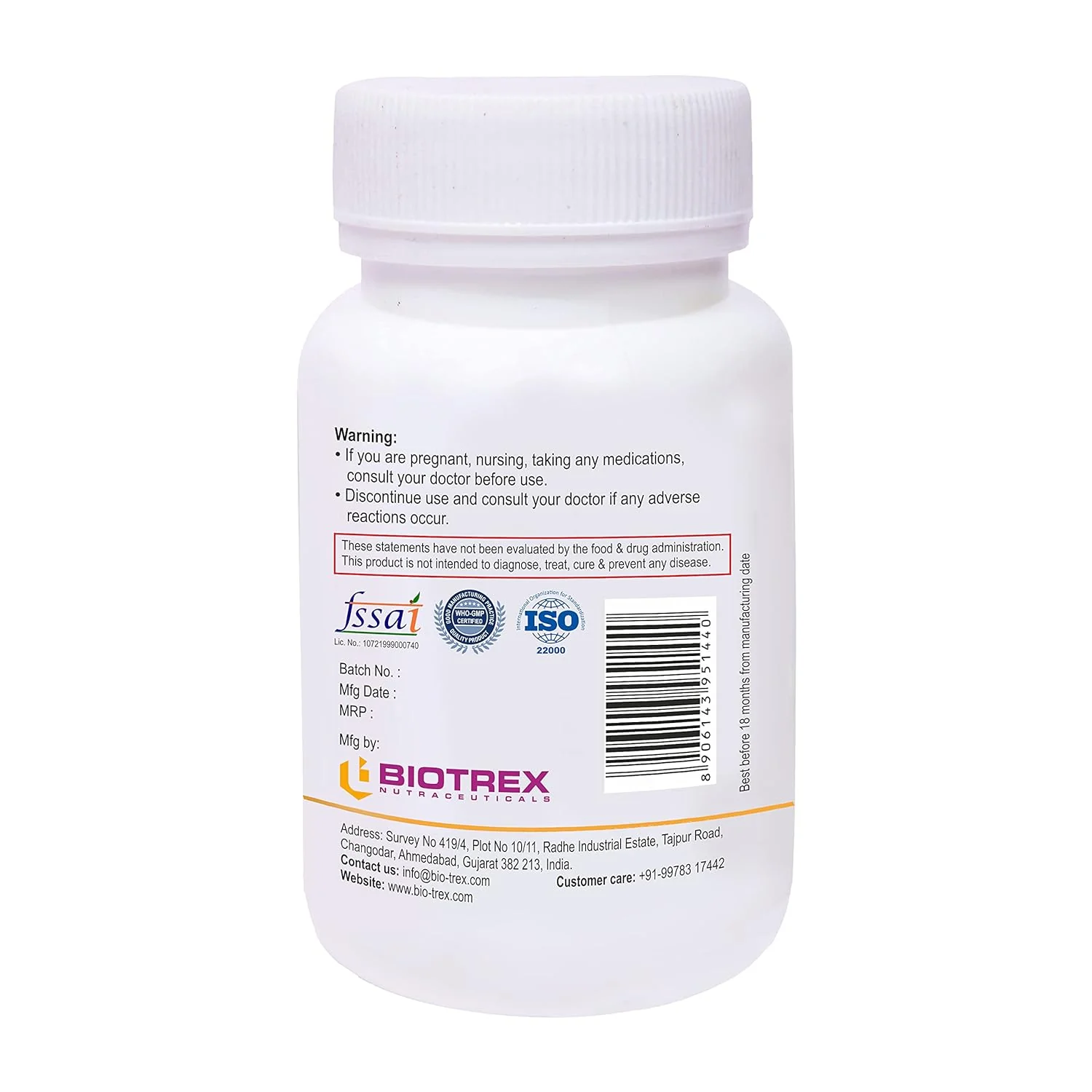 Biotrex Niacin 14mg Vitamin B3 With Inositol 50mg Supplement - 60 Veg Capsules - Image 3