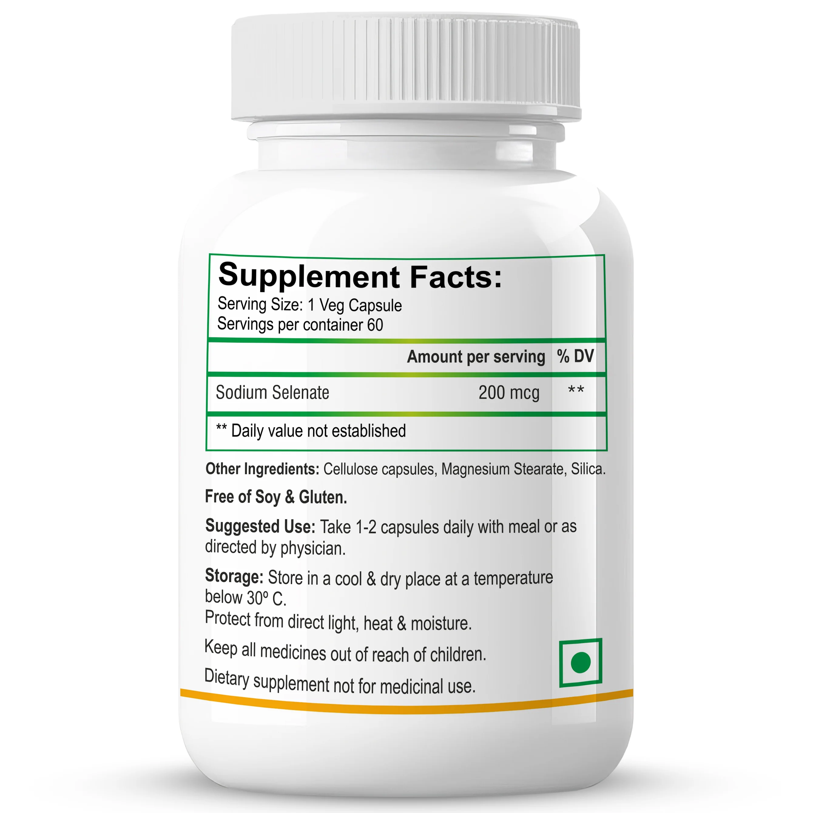 Biotrex Selenium 200mcg - 60 Capsules Immune System Support, Thyroid Function, Cancer Prevention & Cardiovascular Health - Image 7