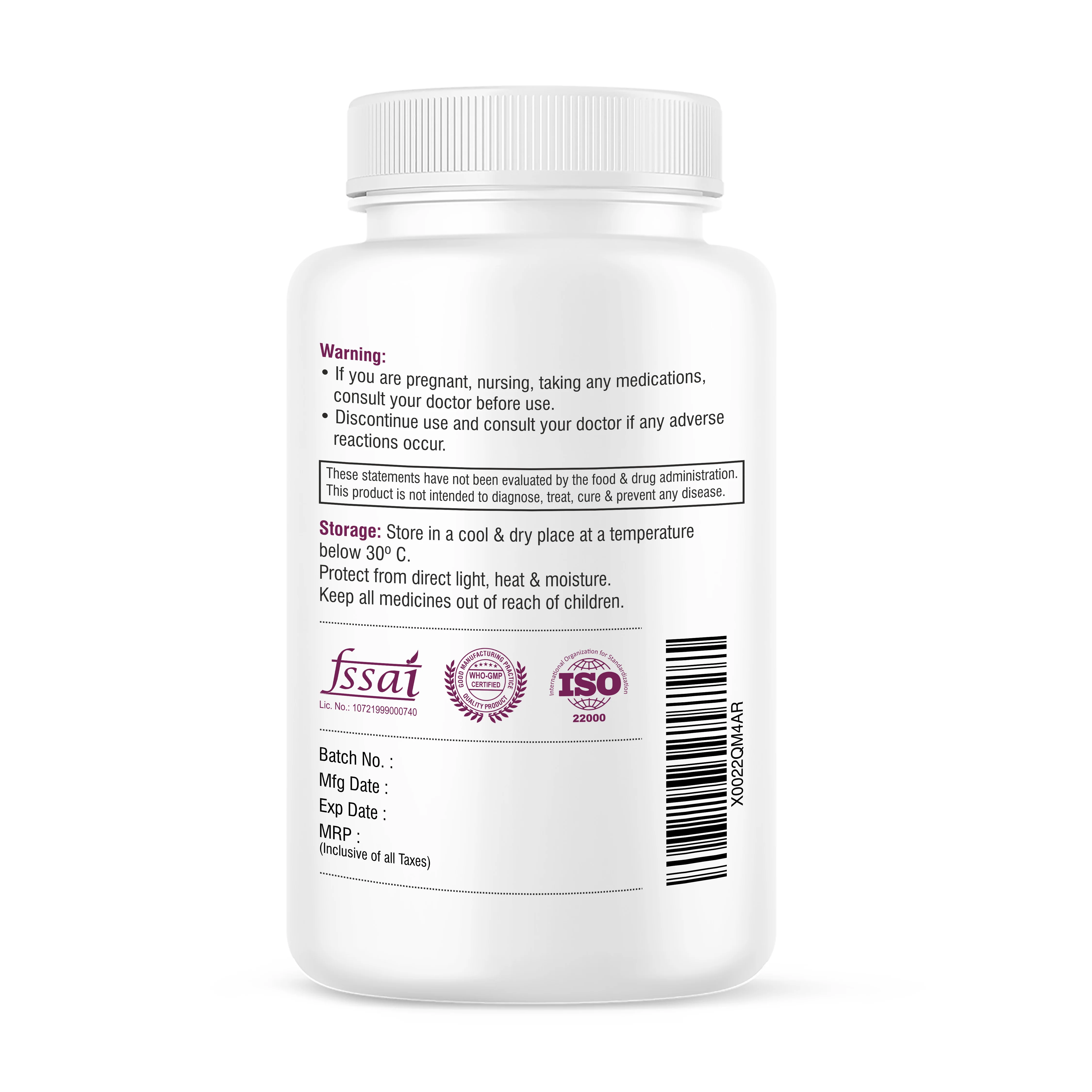 Biotrex Zinc Citrate Supplement With High Purity, Supports Healthy Skin, Hair & Nails, Immune Health - 120 Veg Capsules - Image 3