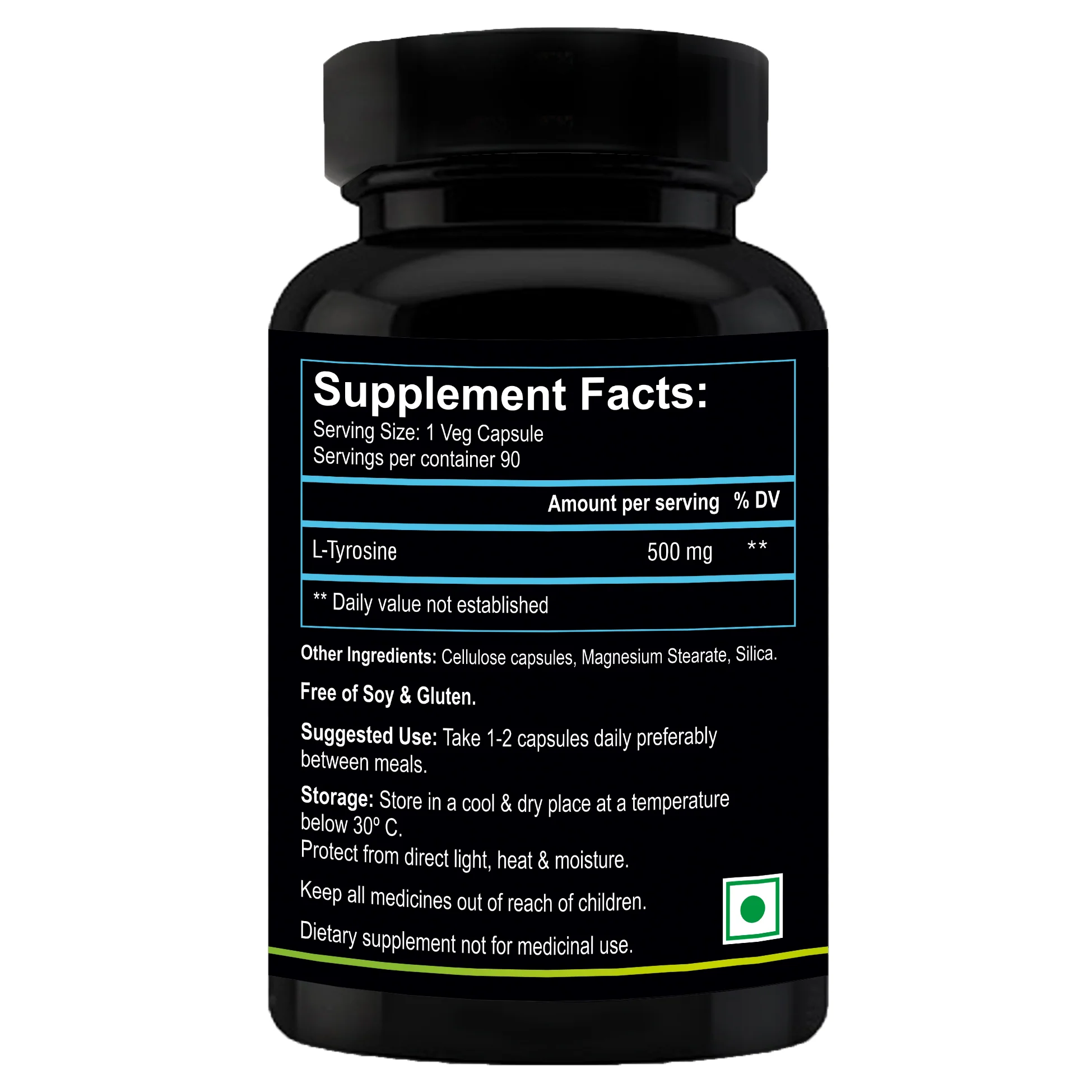Nutriosys L-Tyrosine 500mg - 90 Capsules - Image 7