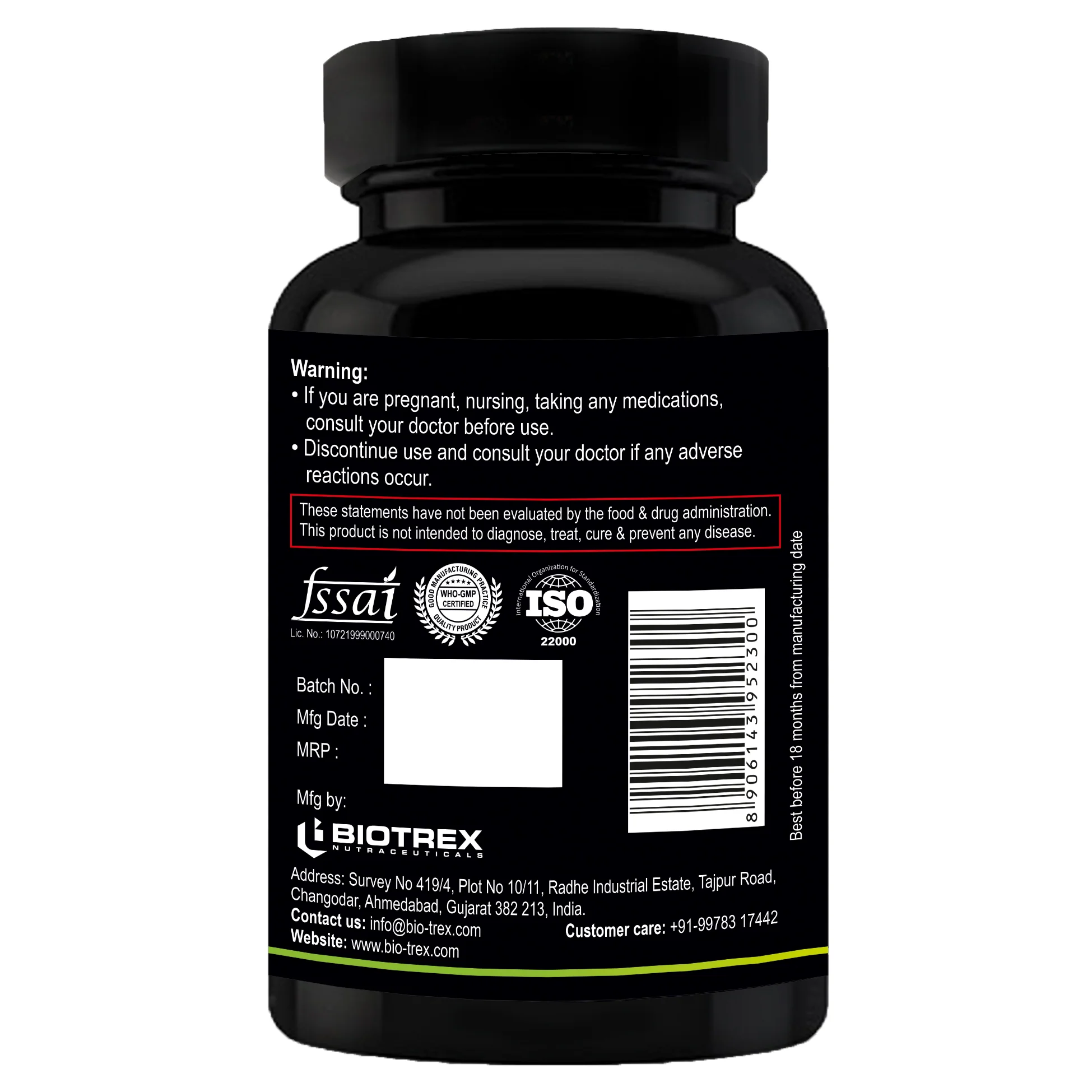 Nutriosys L-Tyrosine 500mg - 90 Capsules - Image 8